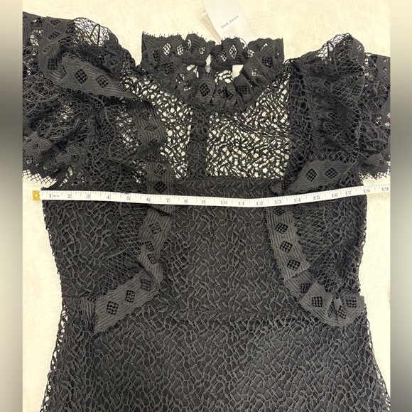 Anine Bing Penelope Lace Ruffle Teired Mini Dress Size M NWT - Picture 11 of 16